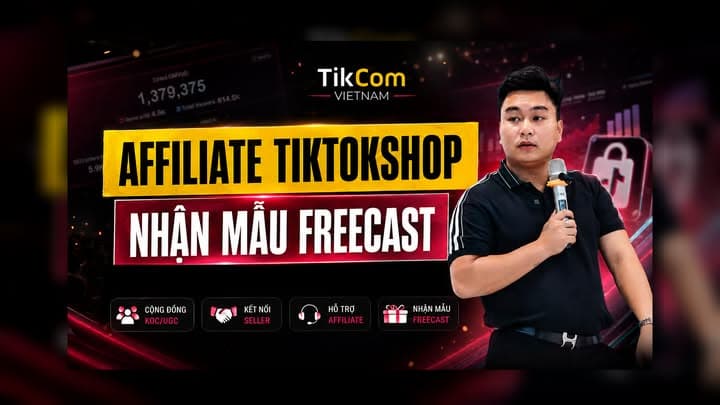 Ảnh bìa Affiliate TikTokShop – Nhận sản phẩm mẫu miễn phí